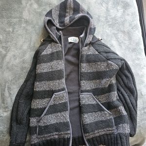 Laundromat stuff wool zip up jacket
